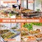 8 PACK CATERING STAINLESS STEEL CHAFER CHAFING DISH SETS 8 QT FULL SIZE BUFFET
